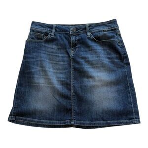 Mavi Gold Women’s Dark Wash Denim Skirt - Size Small